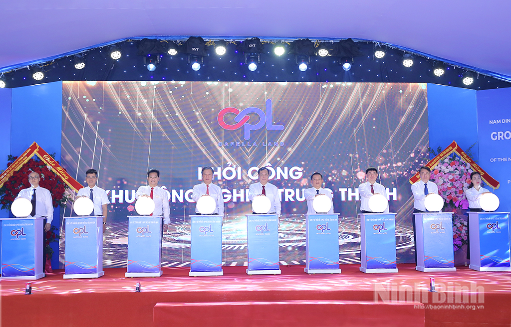 Ninh Bình khởi công Dự án Khu công nghiệp Trung Thành quy mô 200 ha  